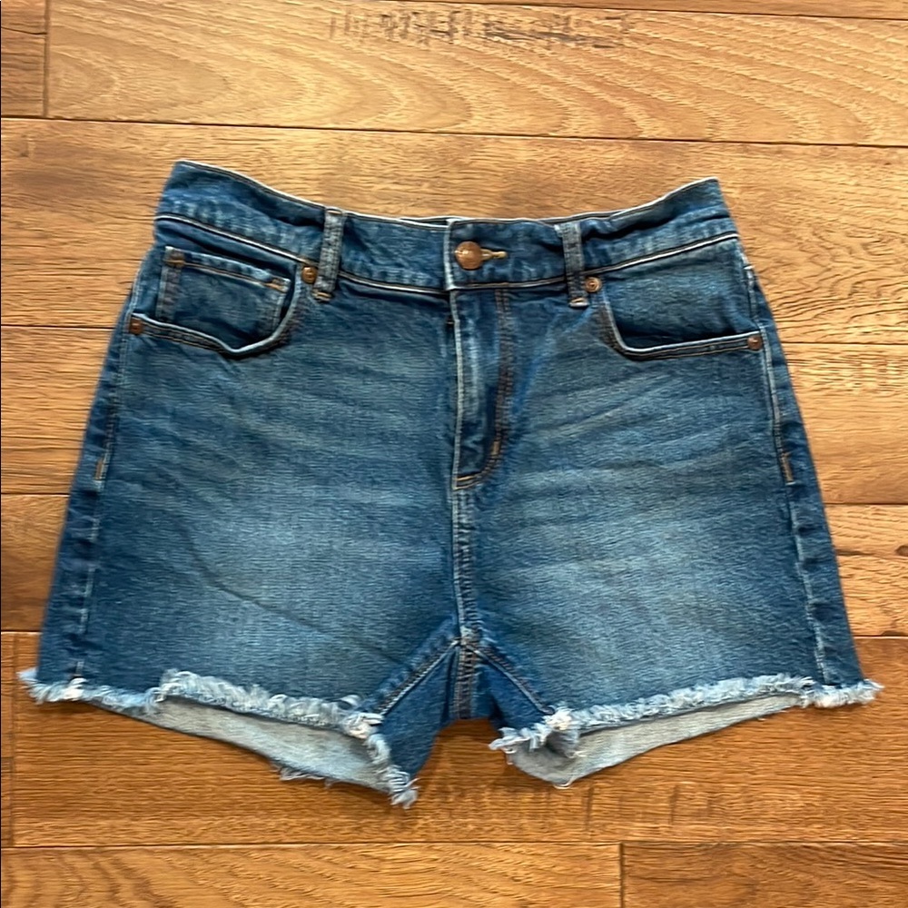 Loft Women’s Denim Blue Jean Distressed Shorts - Size 25/0